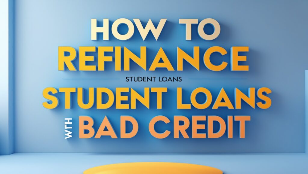 How to Refinance Student Loans with Bad Credit